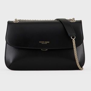 GEORGIO ARMANI PALMETTO LEATHER LA PRIMA SHOULDER BAG